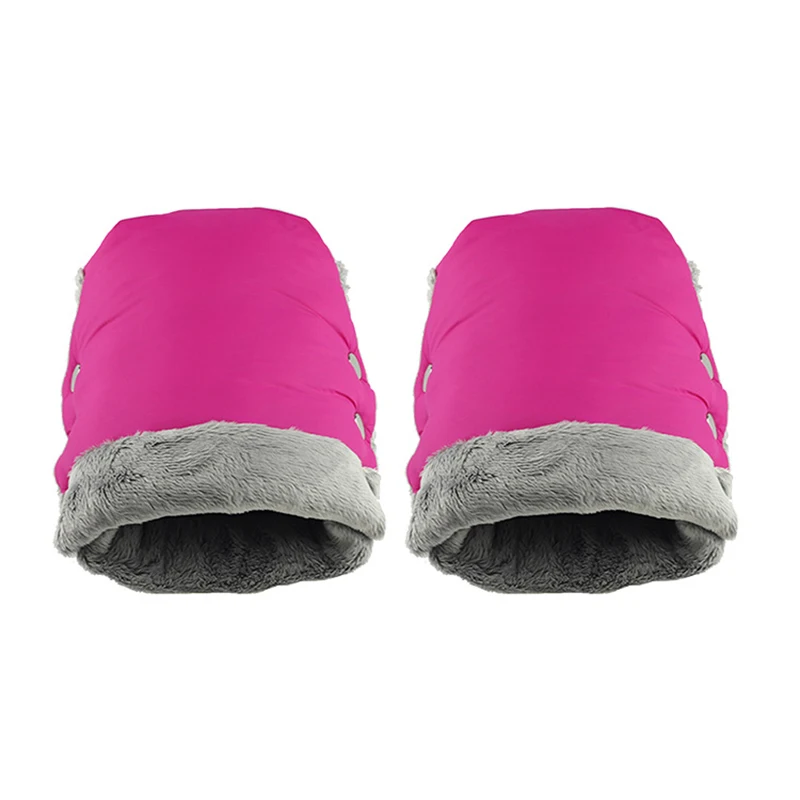 pink331 Детские зимние теплые варежки на коляску, коляска, муфта для рук, водонепроницаемый аксессуар для коляски, рукавица, детская коляска, клатч, тележка, толстые флисовые перчатки - Цвет: pink331