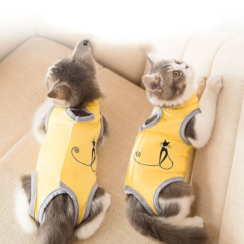 

Cat clothes, anti-licking sterilization gown, surgical gown, pet supplies,female cat weaning gown, pure cotton cloth breathable