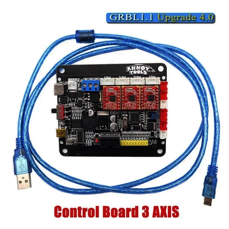 CNC 3018 GRBL 1 3 осевой шаговый двигатель двойная Y ось USB плата драйвера контроллер