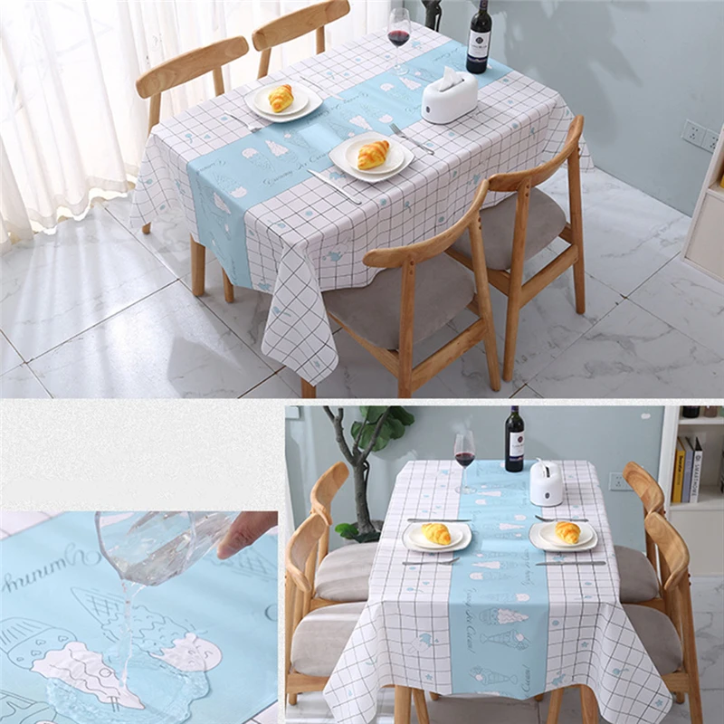 Водонепроницаемая скатерть с тропическими банановыми листьями декоративное