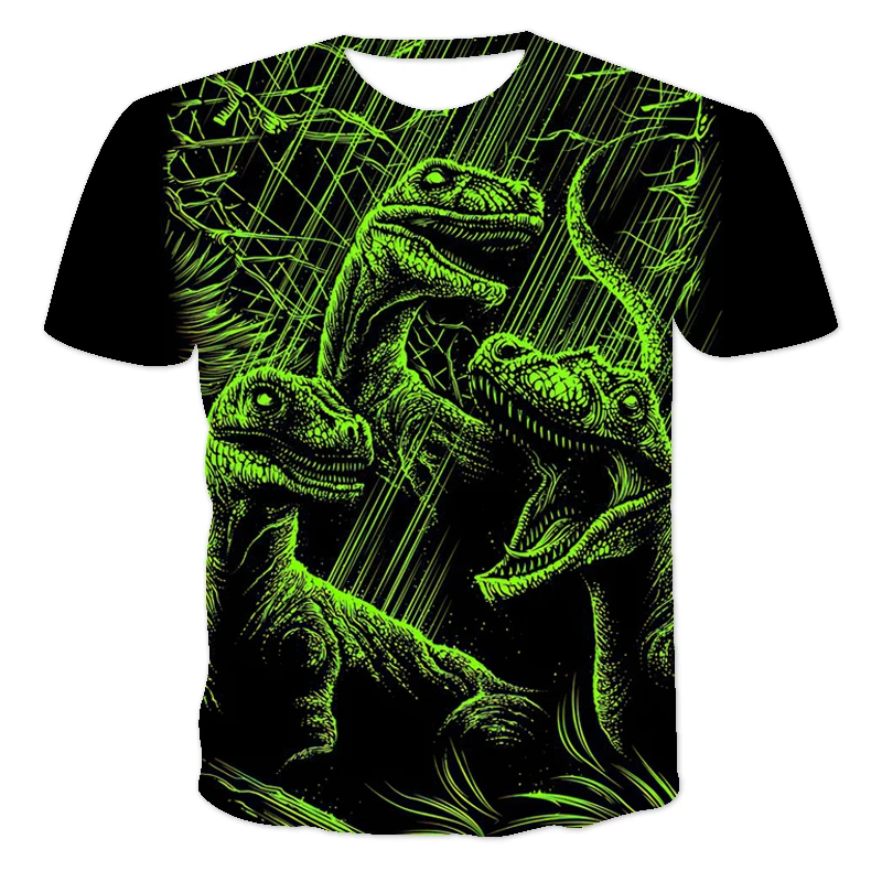 

2021 Summer 3D New Animal T-shirt For Children Cheap Dinosaur Tshirt For Boys/Girls Casual Fashion Short Sleeve T-shirts 4T-14T