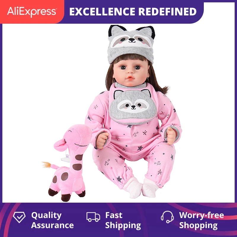 Реалистичная силиконовая Интерактивная кукла-реборн для девочек 50 см | Игрушки и