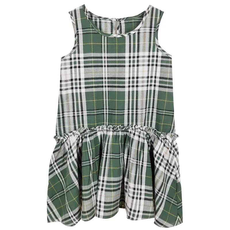 

2021 new summer fashion dress girls cotton middle-aged children's skirt