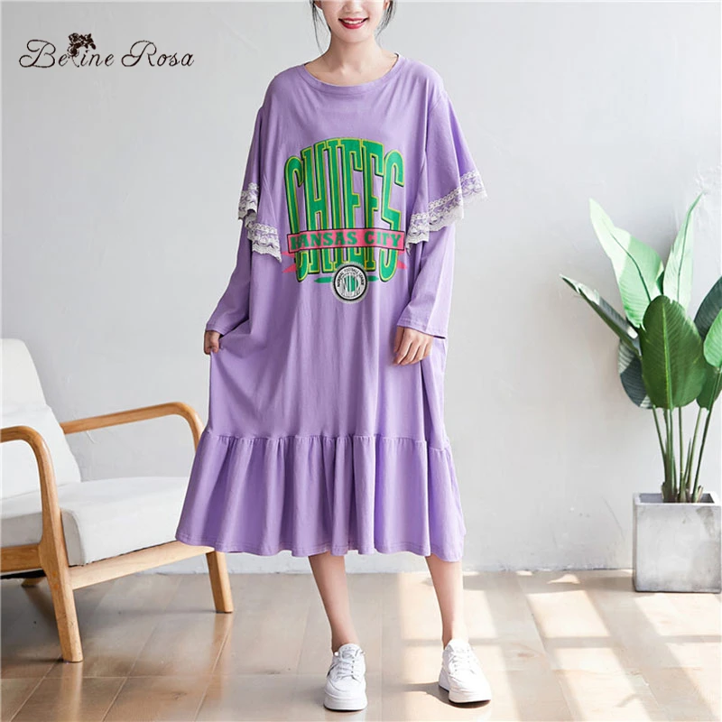 

BelineRosa 2020 милые цветные праздничные повседневные стильные платья для женщин, элегантное женское платье с оборками на рукавах размера плюс, о...