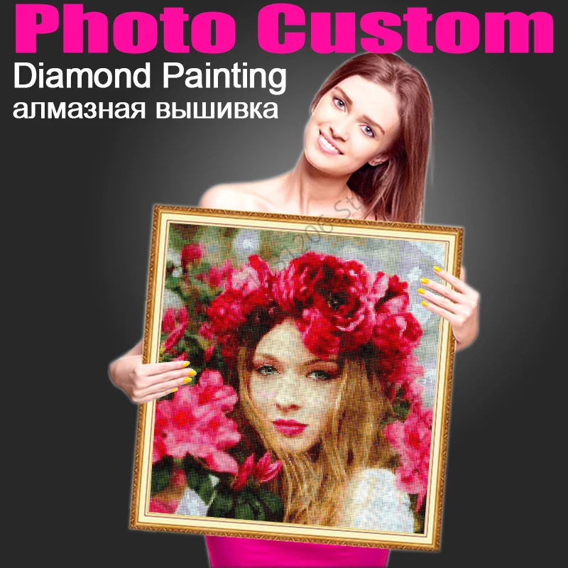 

Алмазная 5D Вышивка «сделай сам», фото на заказ, мозаика для рисования, украшение для дома, наборы для вышивки крестиком, рождественские пода...