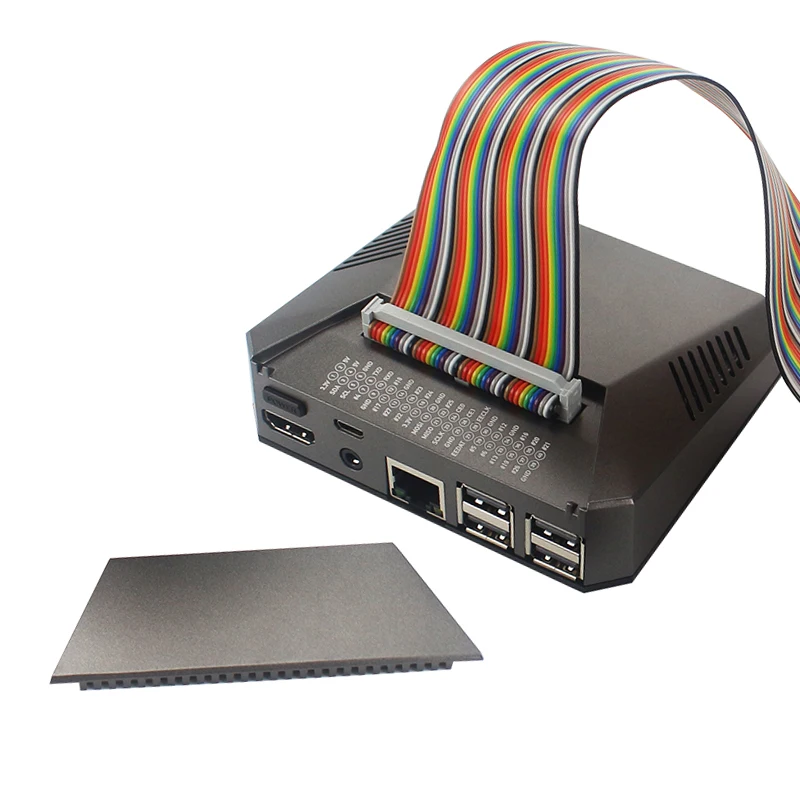 Аргон Raspberry Pi 3 Model B+ аргон Алюминиевый Чехол Съемный магнитный GPIO крышка металлический корпус+ вентилятор охлаждения теплоотвод для RPI 3B+/3B