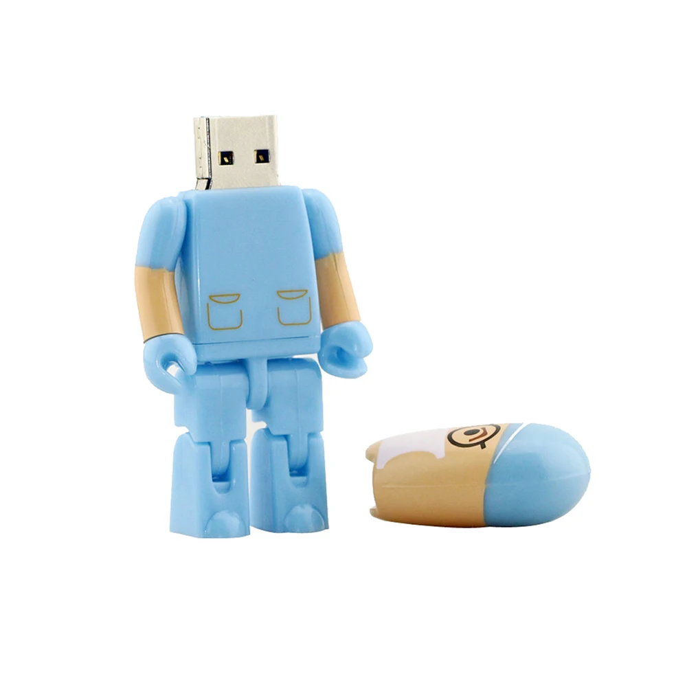 Флэш накопитель USB 2 0 в виде робота доктора 8 ГБ 16 32 64 128 256 флэш накопители для