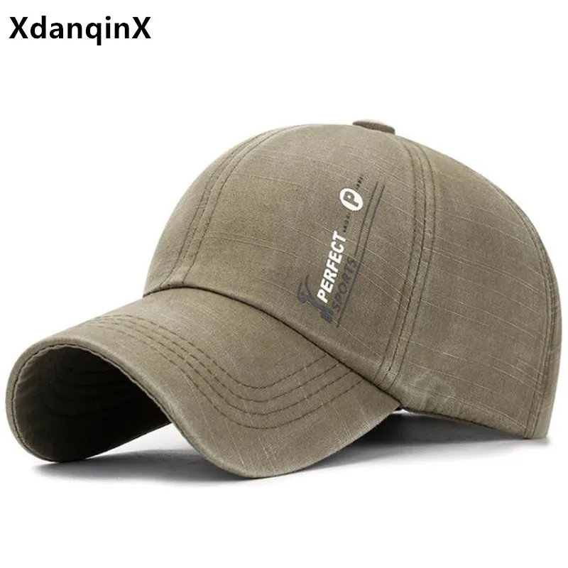 

Бейсболка XdanqinX для мужчин и женщин, хлопковая кепка с эффектом потертости, регулируемый размер, Повседневная Спортивная Кепка, для пар, весн...