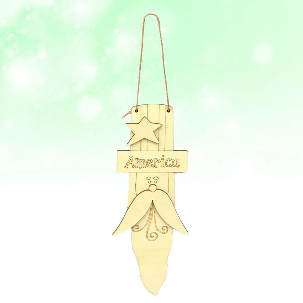 Деревянная подвесная декорация в виде Дня независимости украшение дяди Сэм для