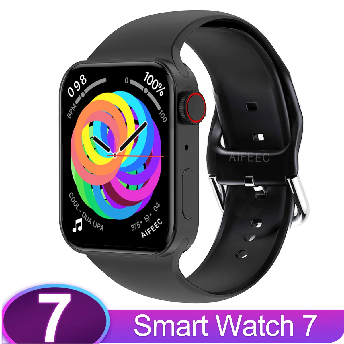 

Aifeec smart watch series 7 Bluetooth call IP68 waterproof smart watch 1.82 inch HD screen pressure SpO2 sports fitness tracker
