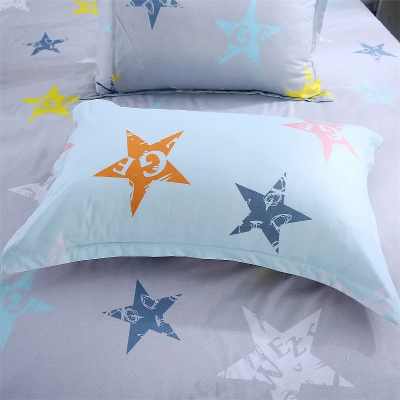 2021 семья дети постельное белье из хлопка высокого качества с простой мультфильм
