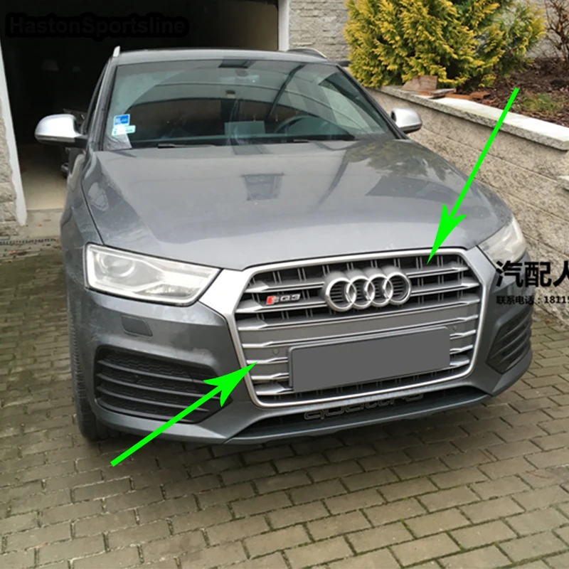 Для Audi Q3 Modified SQ3 Style Front Hood Центральная решетка Стайлинг автомобильной решетки 2016