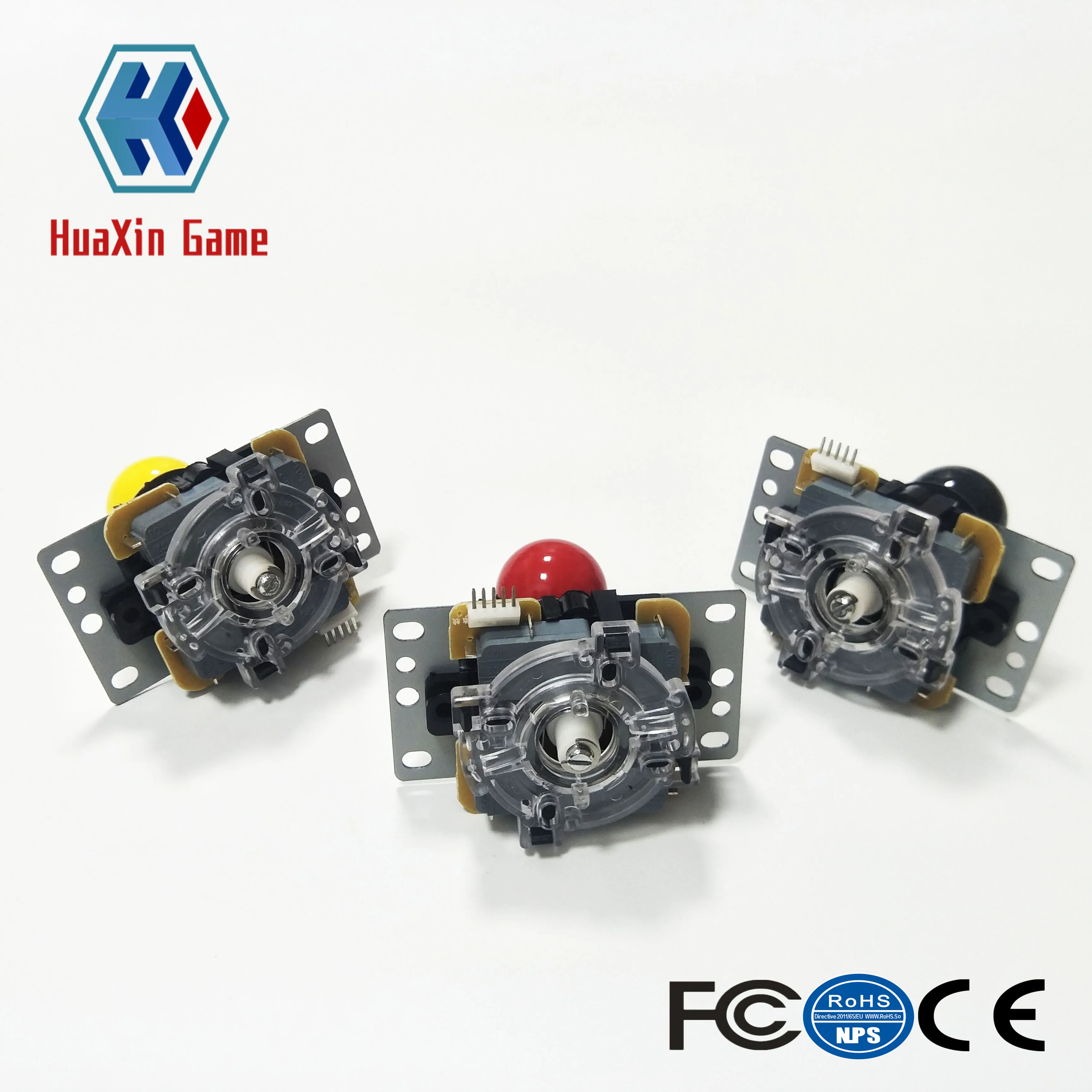 HuaXin Аркада классический джойстик 4 способ 5pin DIY игровой красный шар боевые палки