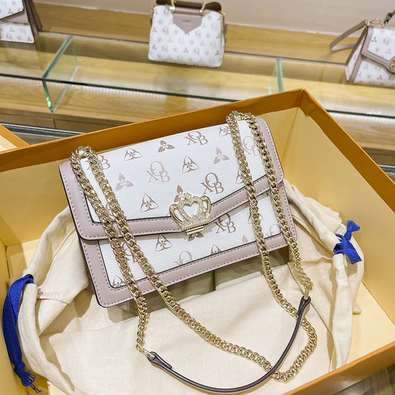 

Women's bag 2021 new small bag fashion ins single shoulder bag niche design fashion texture messenger bag small square bag