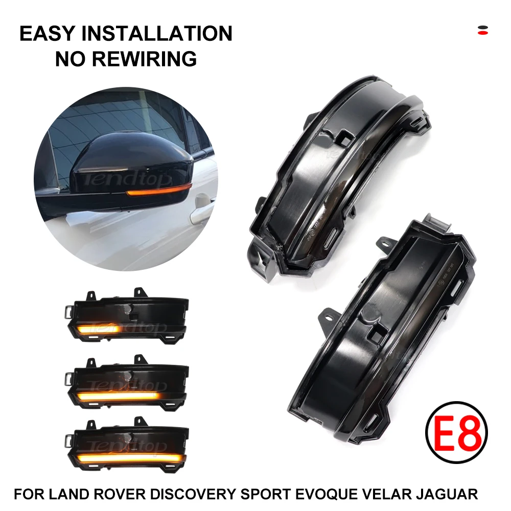 

For Land Rover Range Rover Evoque 2014-2019 For Jaguar F-Pace X761 SUPERB LED Dynamic Turn Signal Mirror Indicator Light Side