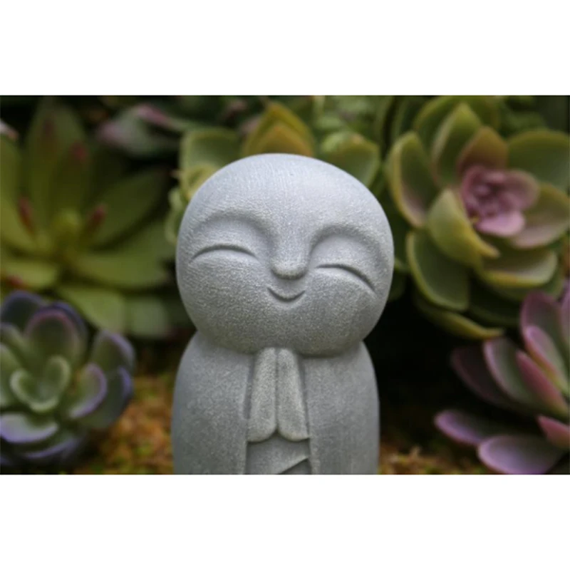 

Статуя джизо прекрасная, маленький джизо Будда для вашего дома или сада, уличное украшение