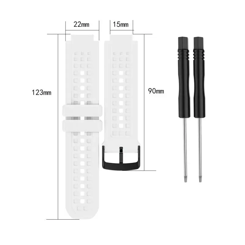 

Wristwatch Band Strap With Tool For Garmin Forerunner 25 Men's Watch Replacement Large Size Silicone Watch Band Bracelet Strap