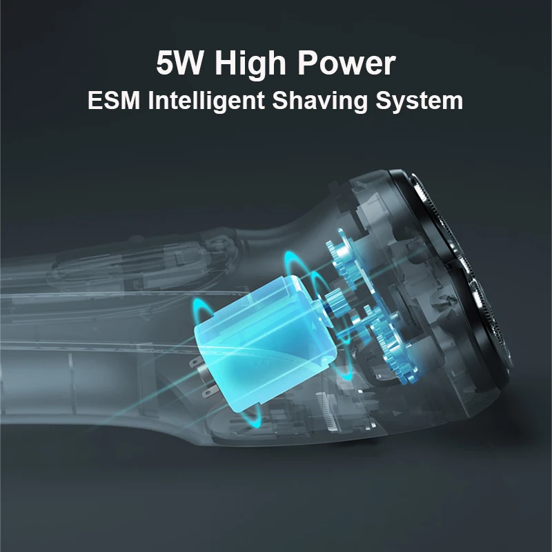 Бритва Мужская аккумуляторная с тройным плавающим лезвием и зарядкой от USB |