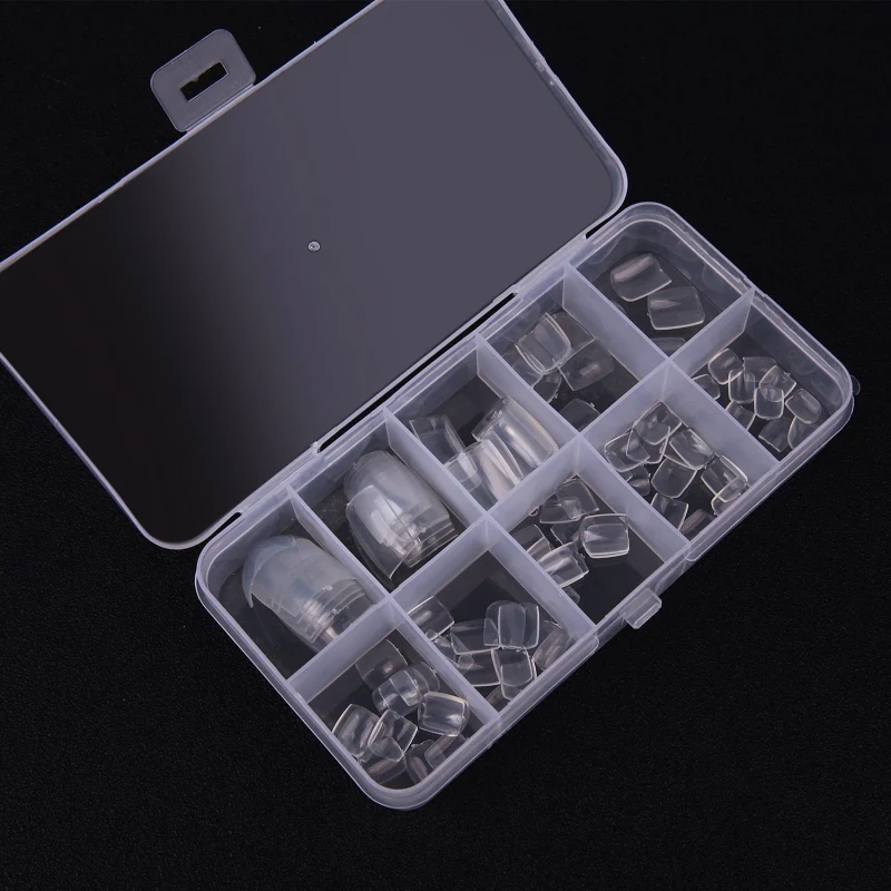 1 коробка искусственный ногтей Дисплей натуральный прозрачный Пресс пешком