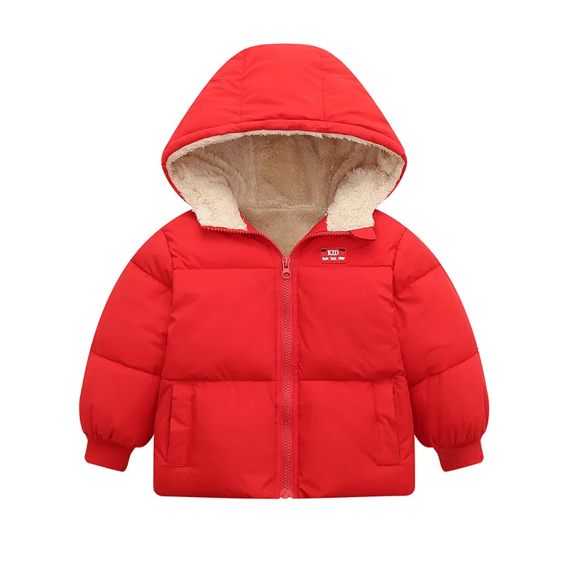 

2020 Winter Boys Hooded Jackets Coat Girls Thicken Warm Jacket Baby Outerwear Fashion Children Down Cotton Jacket For Kids Coats