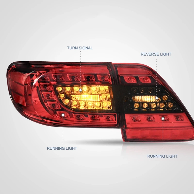 Car Rear Light for Toyota Corolla LED Tail Lights 2011 2012 2013 Lamp Plug and Play | Автомобили и мотоциклы