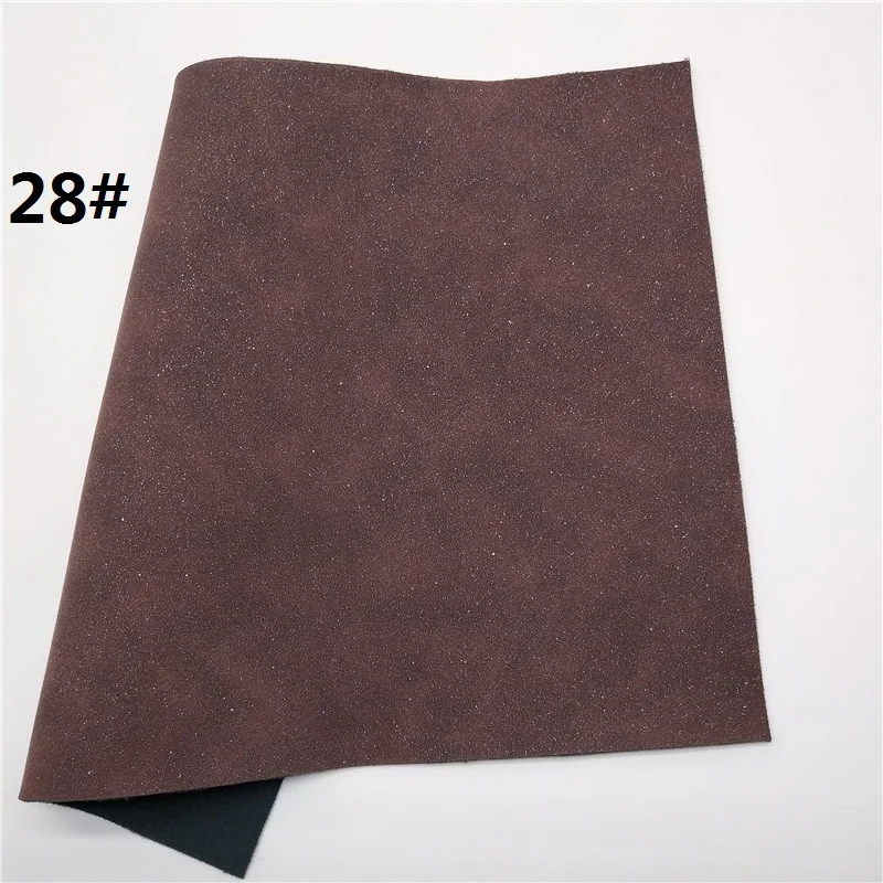 1 шт. 21X29 см Синтетическая кожа замша блестящая кожа ткань для DIY аксессуары Диван сумки и обувь 4S23 - Цвет: 28