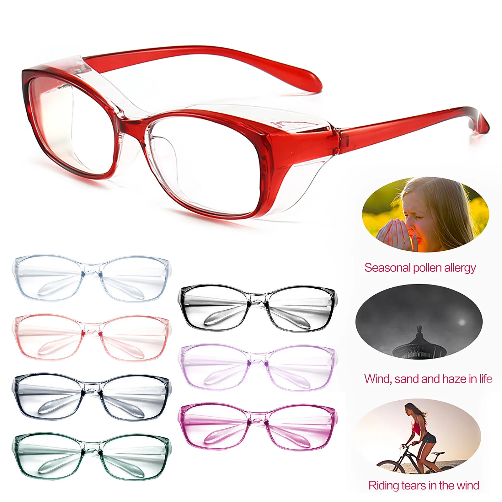 

Safety Anti-uv Glasses For Work Protective Safety Goggles Sport Windproof Protection Blue Light Blocking Glasses Dust-proof 2021