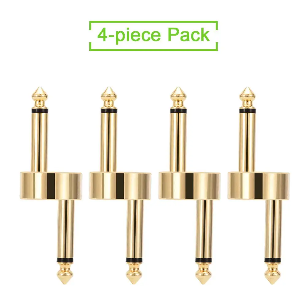 4 шт. соединитель для педали гитарных эффектов прямой/Z образный аудиосоединитель