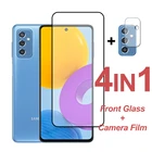 Защитное стекло для Samsung Galaxy M52 M32 M22 M51 M12 полное покрытие закаленное стекло для Samsung M52 M32 защита для экрана камеры