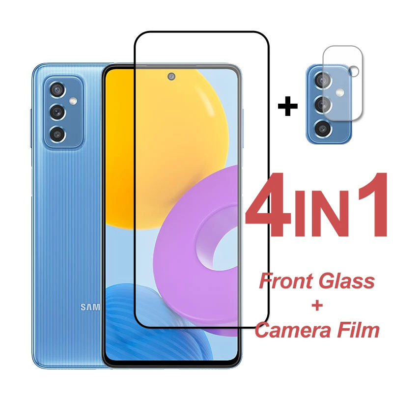 Vidrio Protector para Samsung Galaxy M52 M32 M22 M51 M12, cubierta completa de vidrio templado para Samsung M52 M32, Protector de pantalla de c&aacute;mara-0