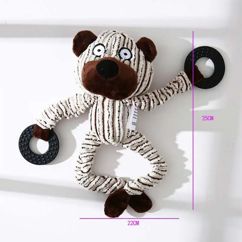 Игрушки для собак в форме осла Вельветовая Жевательная лампа Интерактивная