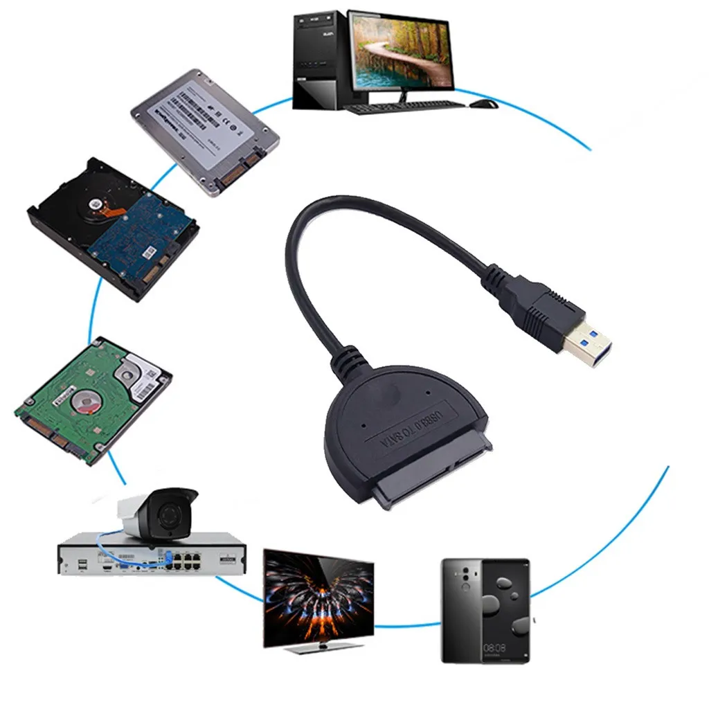 EPULA 22 Pin USB 3 0 Sata Кабель до 2 5 SATA III адаптер кабель/UASP USB3.0 конвертер для ноутбука ПК| |