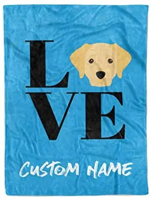 Comprare Love Nome Personalizzato Coperta-coperte Avvolgenti Leggere Personalizzate Per Cani Amanti Dei Cani Mamma Papà Bambini Tempo Di Famiglia