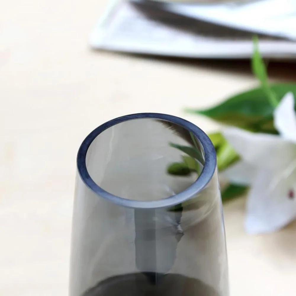 Прозрачные стеклянные вазы в скандинавском стиле украшение для гостиной и стола