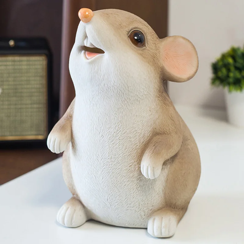 

Cartoon Mouse Money Bank Coins Storage Box Kids Toys Year Ornament Home Decor Money Saving Boxes Children