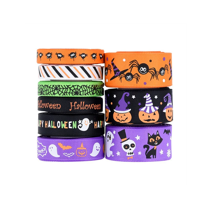 

Halloween Ribbon Holiday Gift Box Decoration Pumpkin Spider Print Trick Or Treat Party Happy Halloween Party Decor For Home