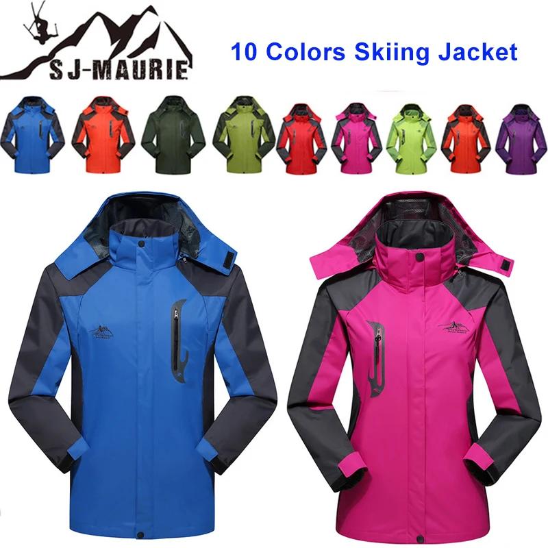 SJ-Maurie L-4XL, лыжный костюм, куртка, пара, ветровка, для сноубординга, дышащая, для мужчин, женщин, зимняя спортивная куртка, для пеших прогулок, снежный набор