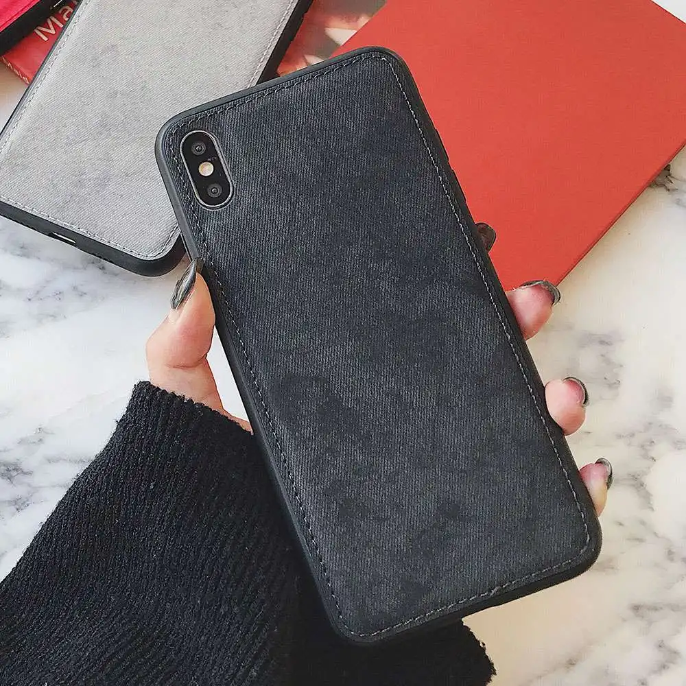KISSCASE Ultra-thin Denim Cloth Texture Case For iPhone 7 8 6 6s Plus X XS MAX XR Soft Protective Phone Back Cover Coque Fundas |