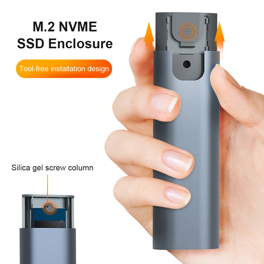 K1689 M.2 NVME SSD Box NMVE SATA чехол Корпус для жесткого диска 2230/2242/2260/2280 USB Type C адаптер |