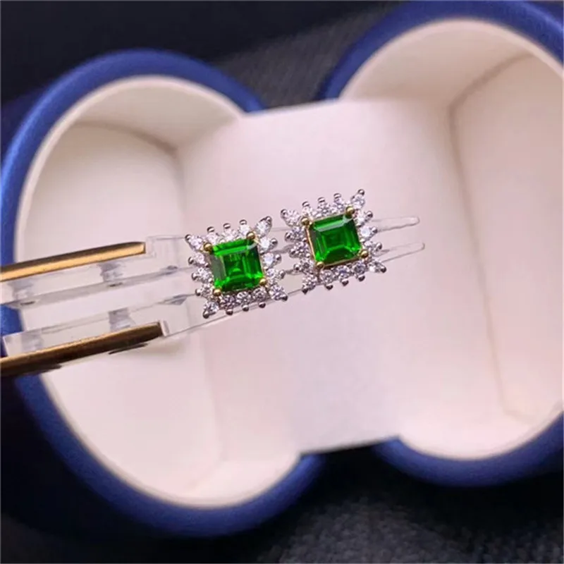 Серьги Клипсы из чистого серебра 925 пробы с гальваническим золотым покрытием