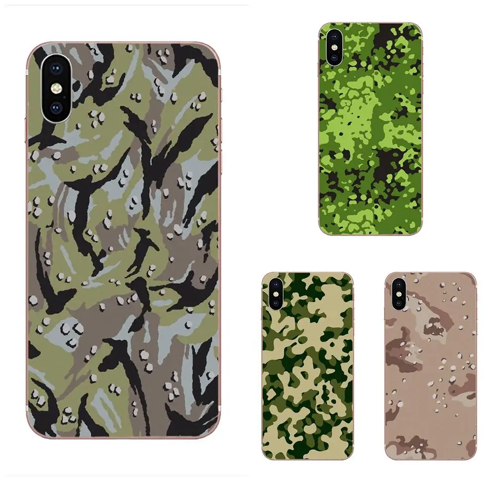 Мягкие ТПУ оптом для Apple iPhone X XS Max XR 4 4S 5 5C 5S SE 6 6S 7 8 Plus городские камуфляжные