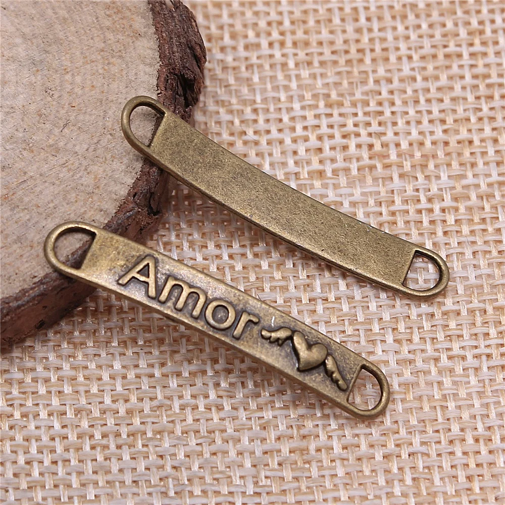 

10 шт., подвески для бижутерии, 38x6 мм