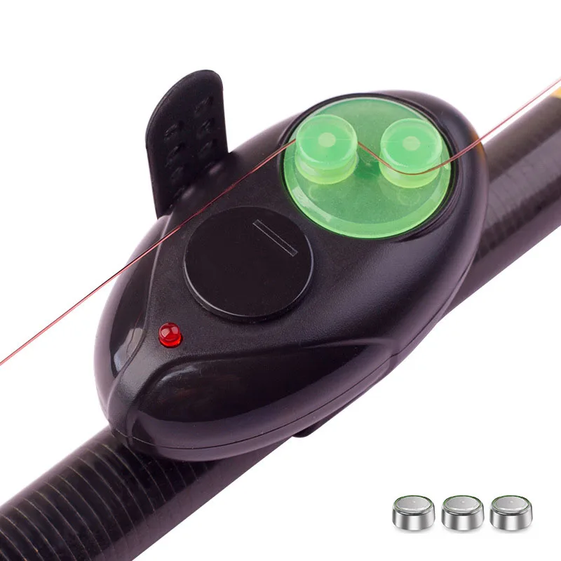 

Electronic Fishing Bite Alarm with Sound LED Lights Indicator Fish Bite Alarms Buzzer Loud Clip On Fishing Rod B450
