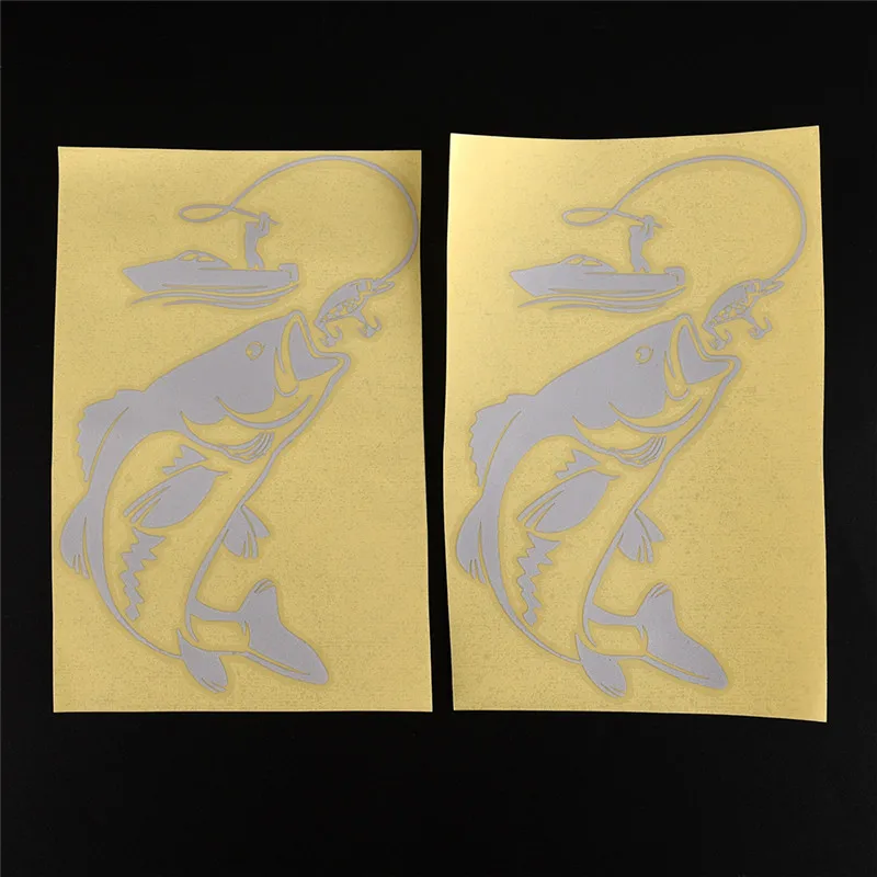 Водонепроницаемая наклейка на рыбу 17 см х 12 см|Наклейки автомобиль| |