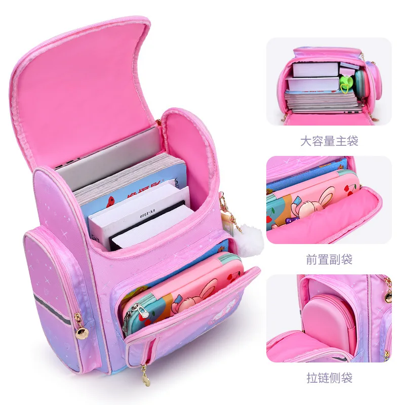 

waterproof Children School Bags Girls Orthopedic School Backpack set schoolbag Kids book bas princess Knapsack Mochila Infantil