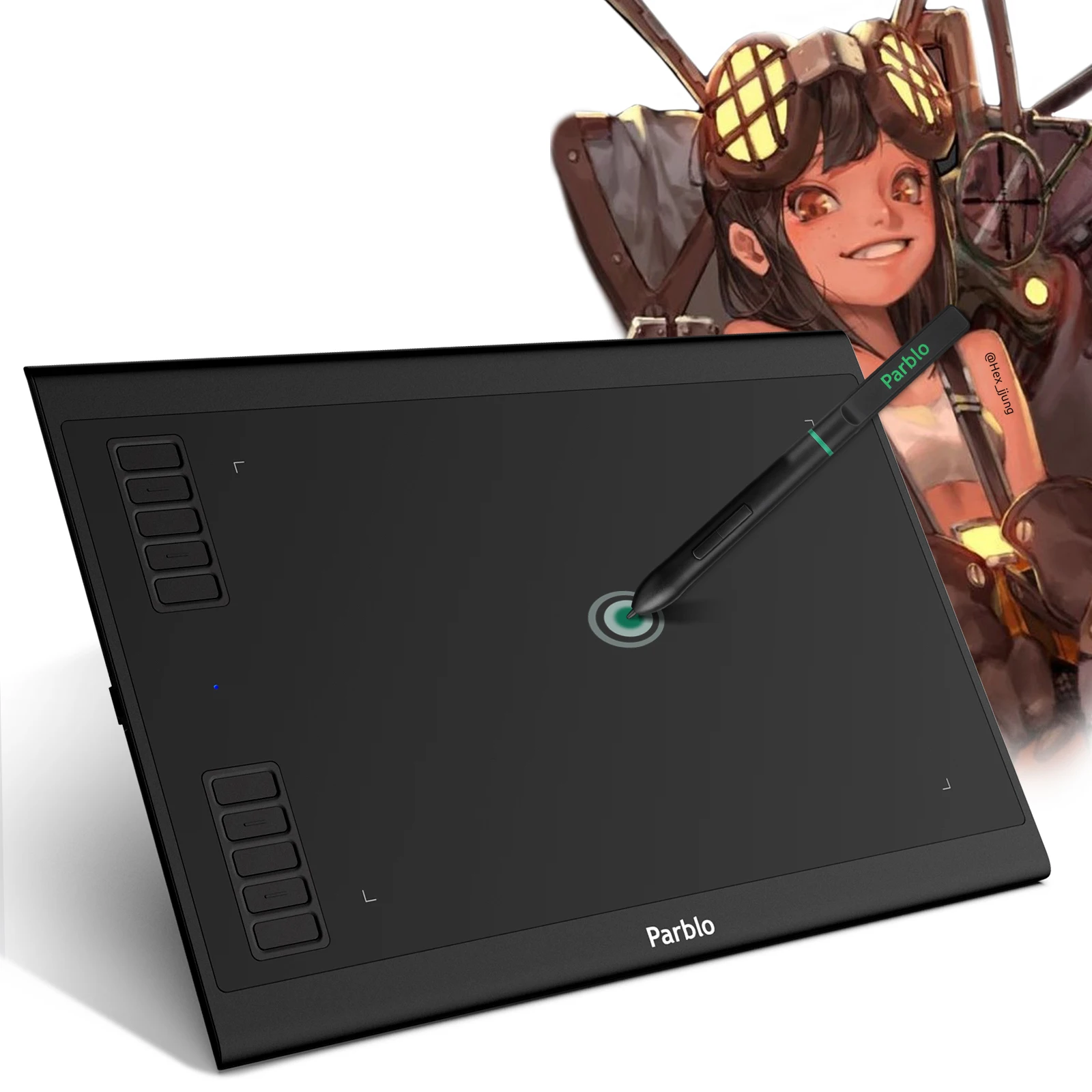 

Планшет Графический Parblo A610Plus V2, 8192 уровня давления, Поддержка Android, Windows, Mac, цифровой планшет для рисования и игр, OSU