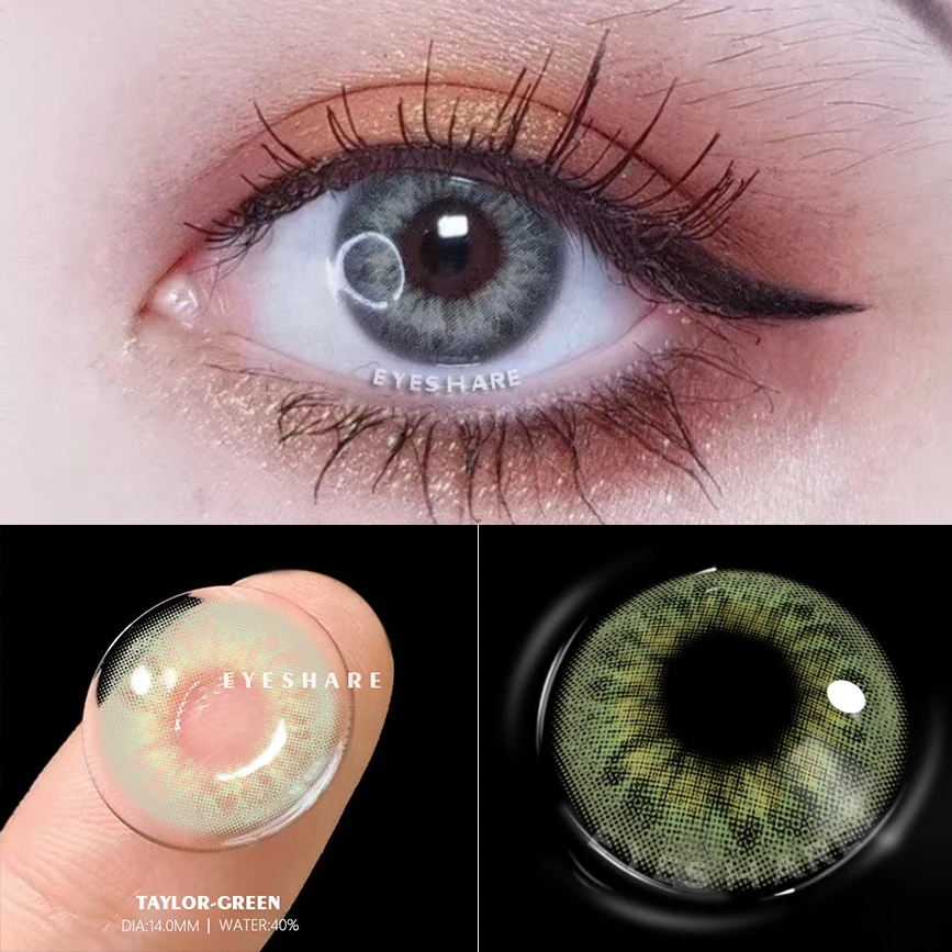 eyeshare colored lenses 1pair natural eye color lens taylor contact lenses for eyes contacts yearly color contact lenses blue free global shipping