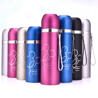 1piece 350ml 500ml disney mickey cartoon cup vacuum insulation bullet bottle stainless steel thermos cup portable outdoor bottle