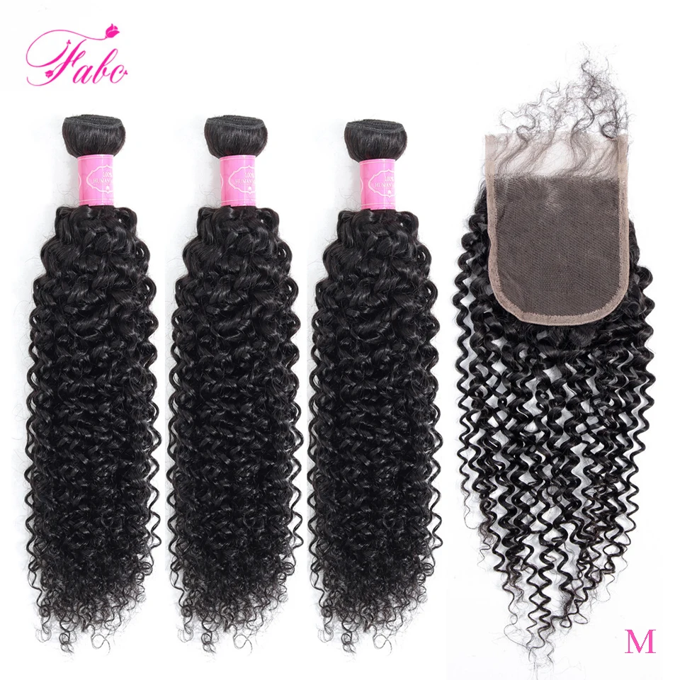 Волосы FABC монгольские Курчавые Кудрявые пряди застежкой не Реми человеческие