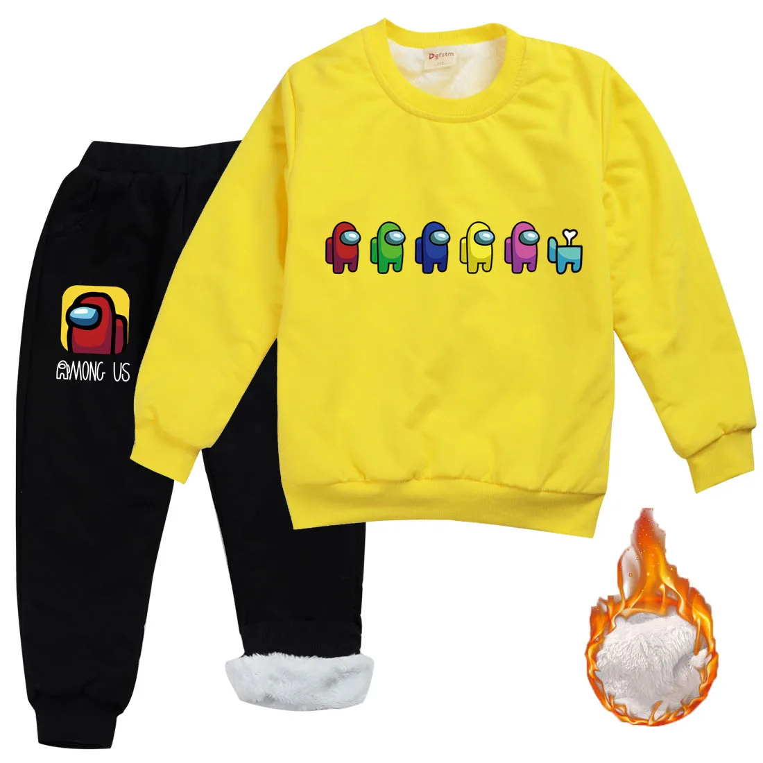 

2-16Y 2020 Game Among Us Clothes Kids Long Sleeve Sweatshirts Pants 2pcs Sets Cartoon Impostor Boys Pullover Sportsuit Girls Set